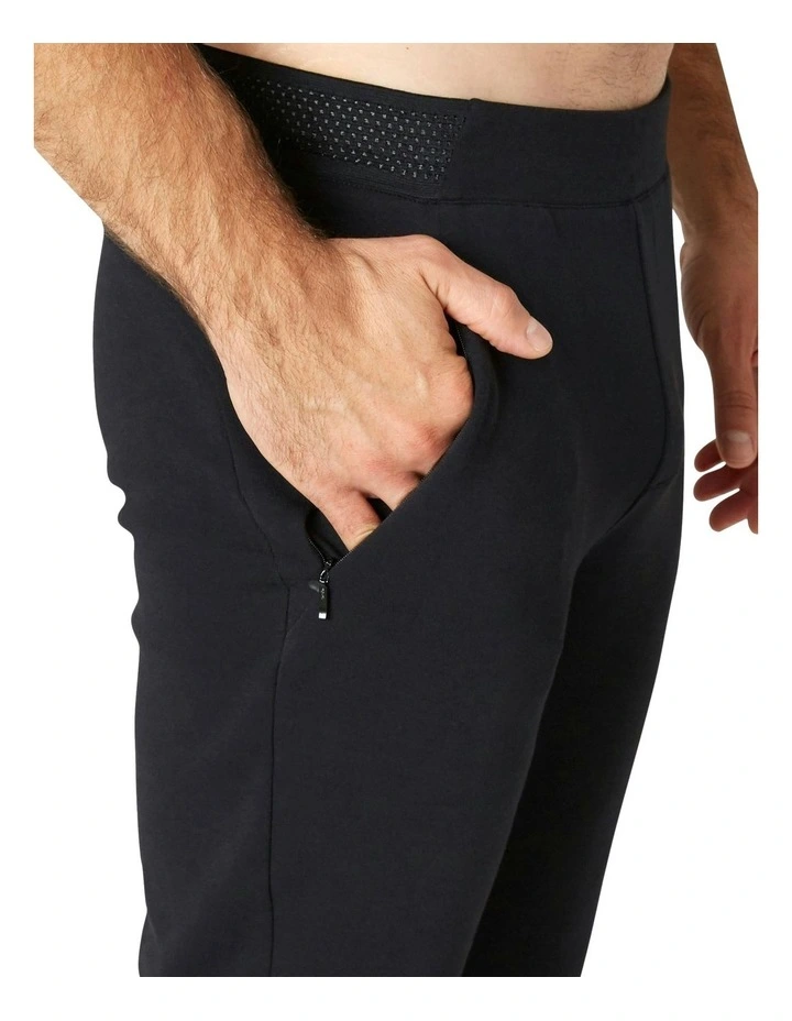 Fitness Majority Cotton Slim Jogging Bottoms in Black image 5