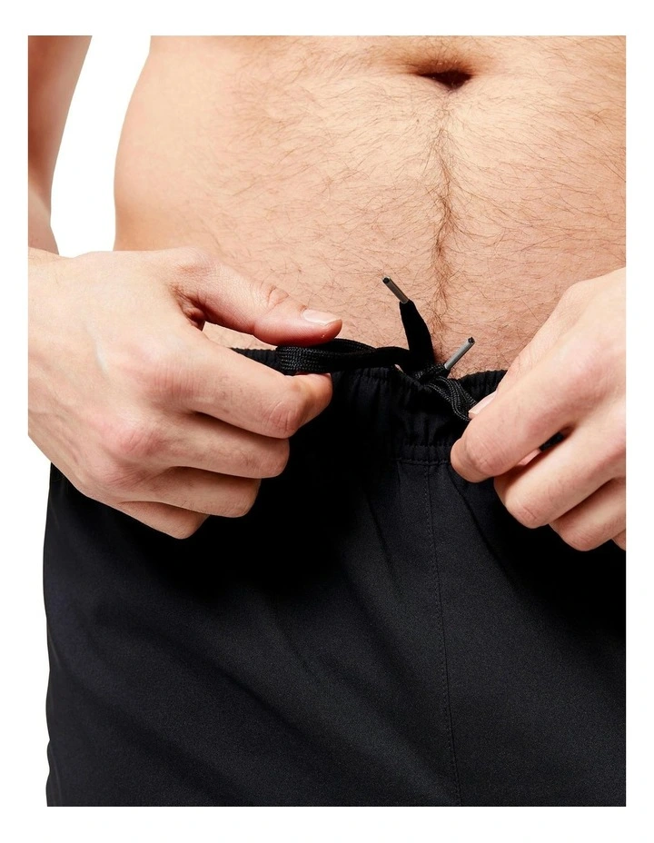 Regular Fit Breathable Essential Fitness Bottoms in Black image 4