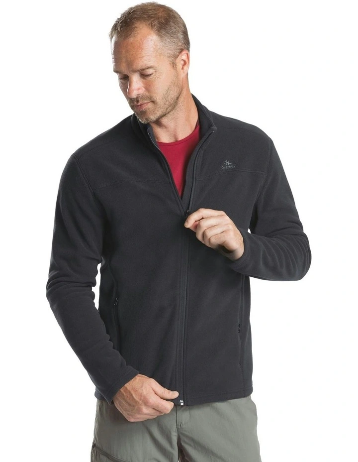 Hiking Fleece Jacket MH120 in Black image 1