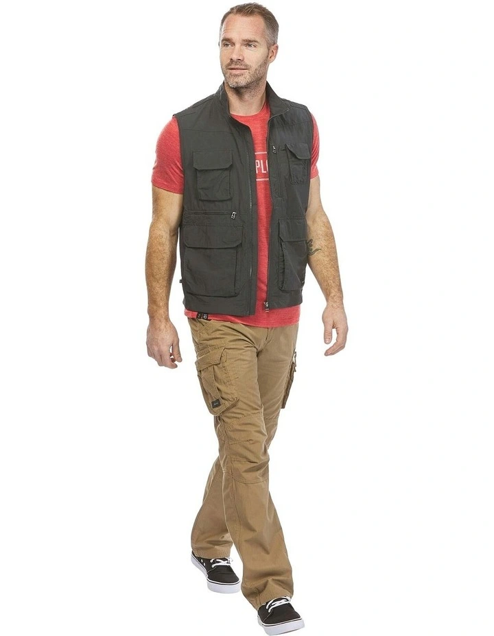 Trekking Gilet Travel 100 in Grey image 4