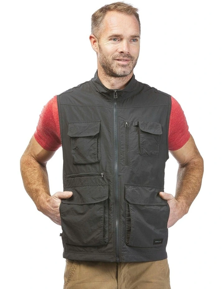 Trekking Gilet Travel 100 in Grey image 7