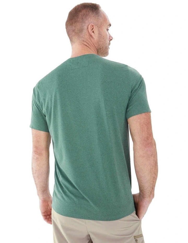 Short-Sleeved Hiking T-shirt MH500 in Green image 2
