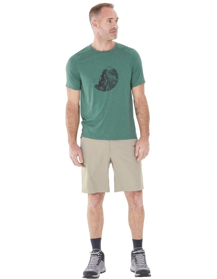 Short-Sleeved Hiking T-shirt MH500 in Green image 3