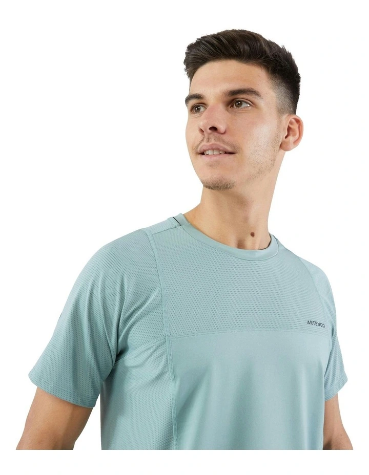 Short-Sleeved Tennis T-shirt Dry Verdigris Gael Monfils in Green image 4