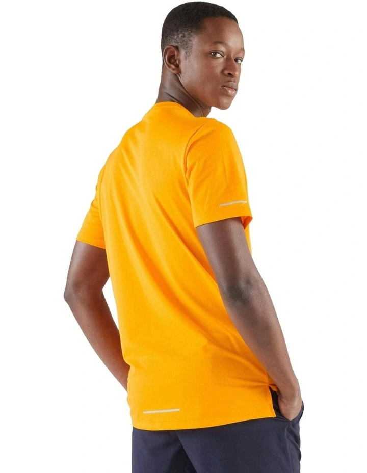 Breathable Running Dry 500 T-shirt in Orange image 3