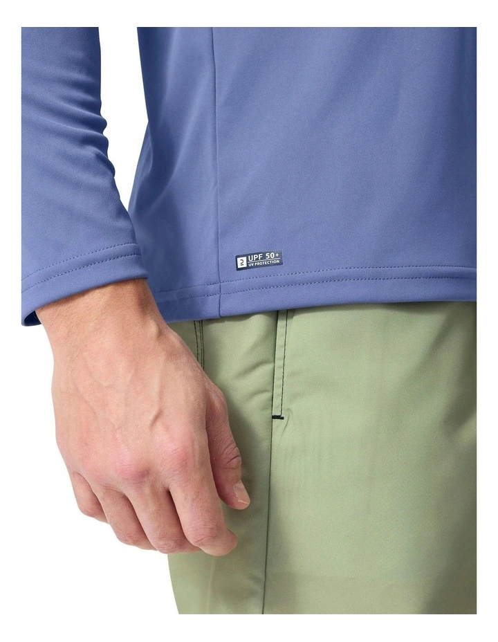 Anti-UV Surf Top Long Sleeve Eco Water T-shirt in Blue image 5