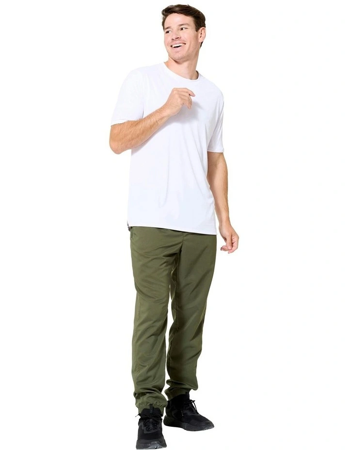 Fitness Breathable Regular Fit Bottoms in Khaki Green image 1