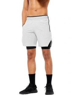 Breathable Lightweight Cross Training Performance Celliant Shorts in Grey