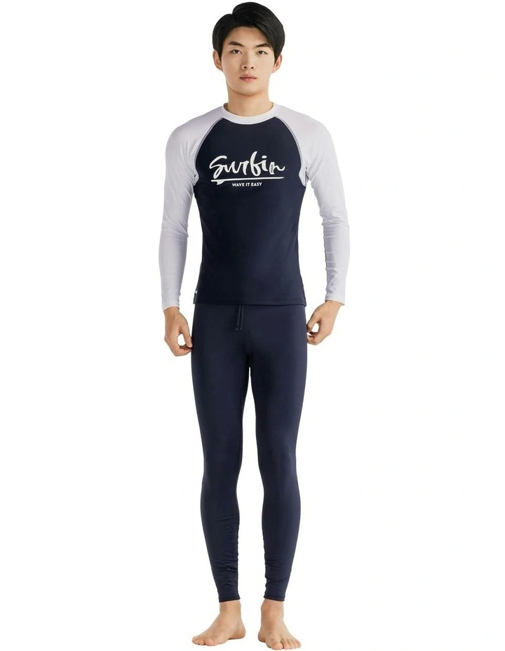 Surfing UV Protective Leggings in Navy image 1