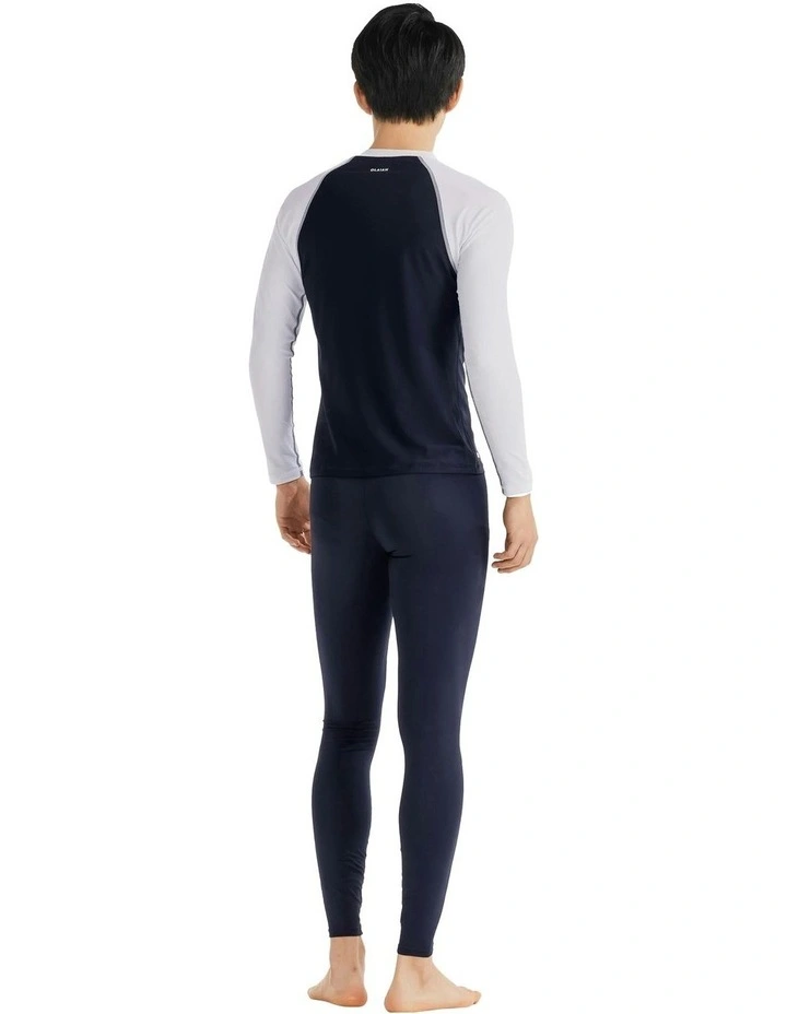 Surfing UV Protective Leggings in Navy image 2
