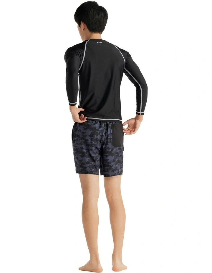 Surfing UV Protection Top in Black image 2