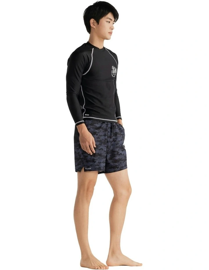 Surfing UV Protection Top in Black image 3