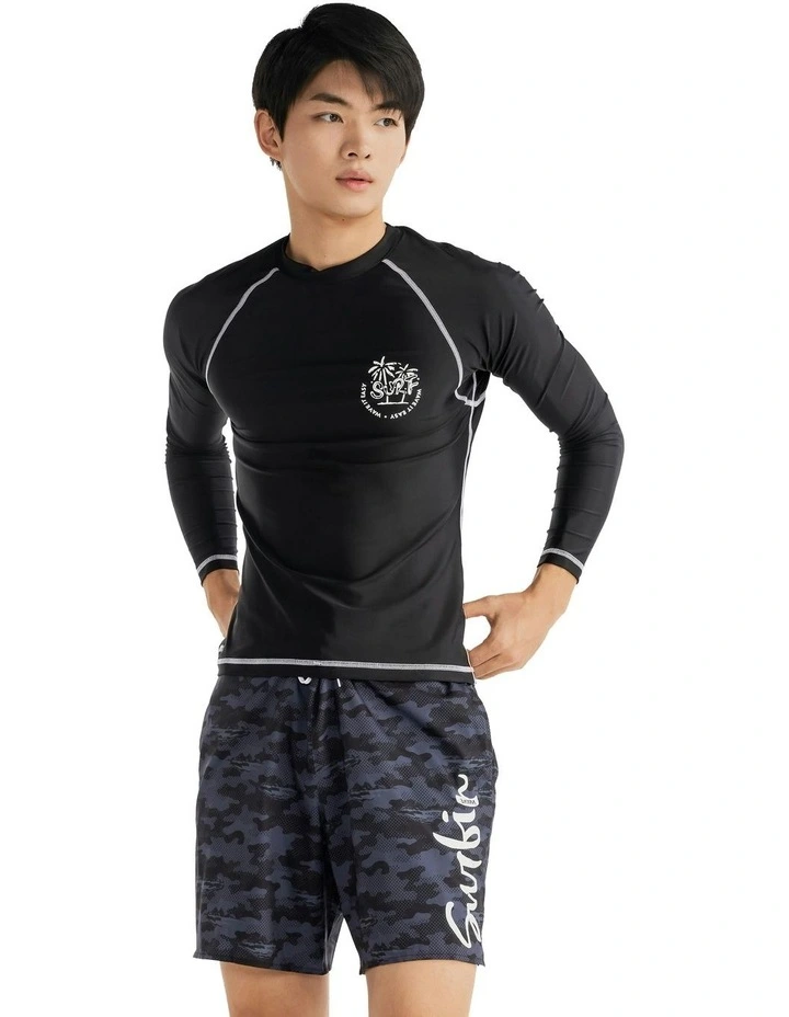 Surfing UV Protection Top in Black image 4