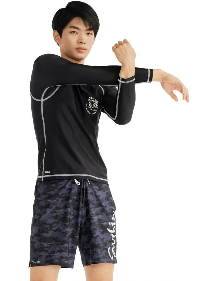 Surfing UV Protection Top in Black image 6