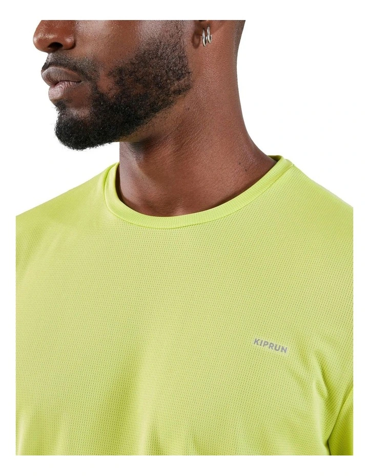 Kiprun 500 Dry Running Breathable T-shirt in Lemon Yellow image 4