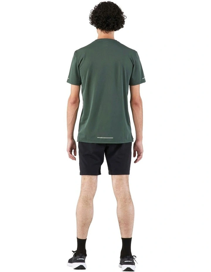 Kiprun Run 500 Dry Running Breathable T-shirt in Dark Green/Grey image 6