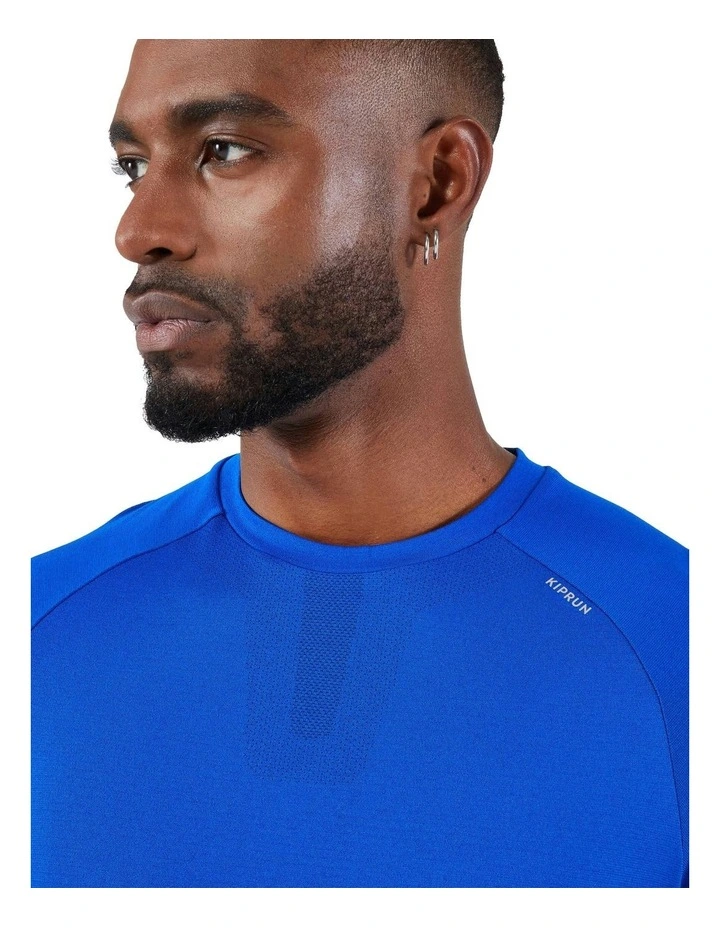 Kiprun 500 Comfort Seamless Running T-shirt in Indigo Blue image 5