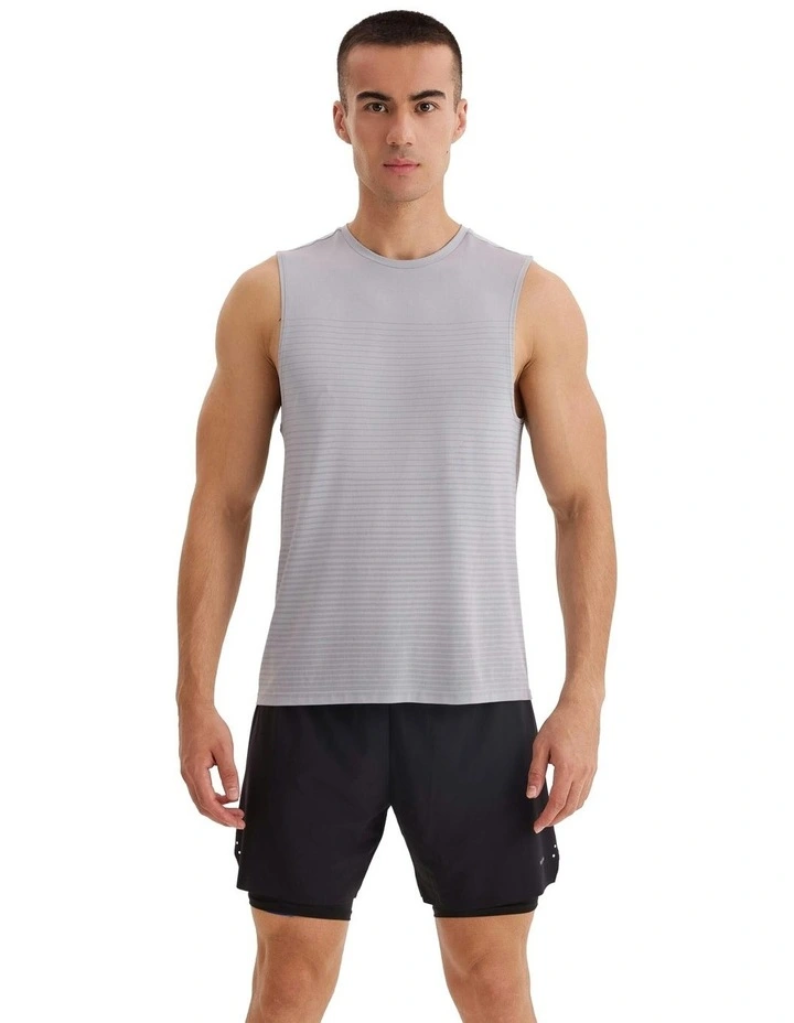500 Comfort Seamless Running Tank Top in Grey image 1
