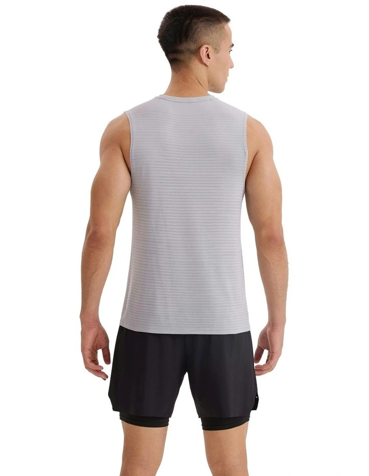 500 Comfort Seamless Running Tank Top in Grey image 2