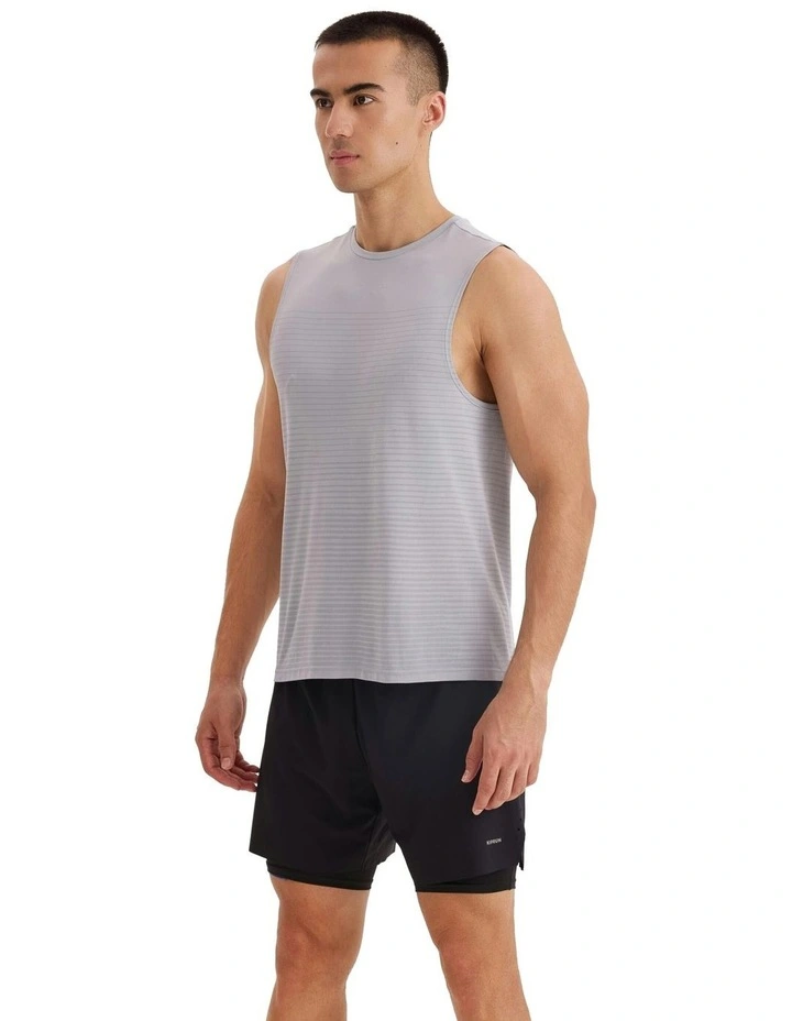 500 Comfort Seamless Running Tank Top in Grey image 3
