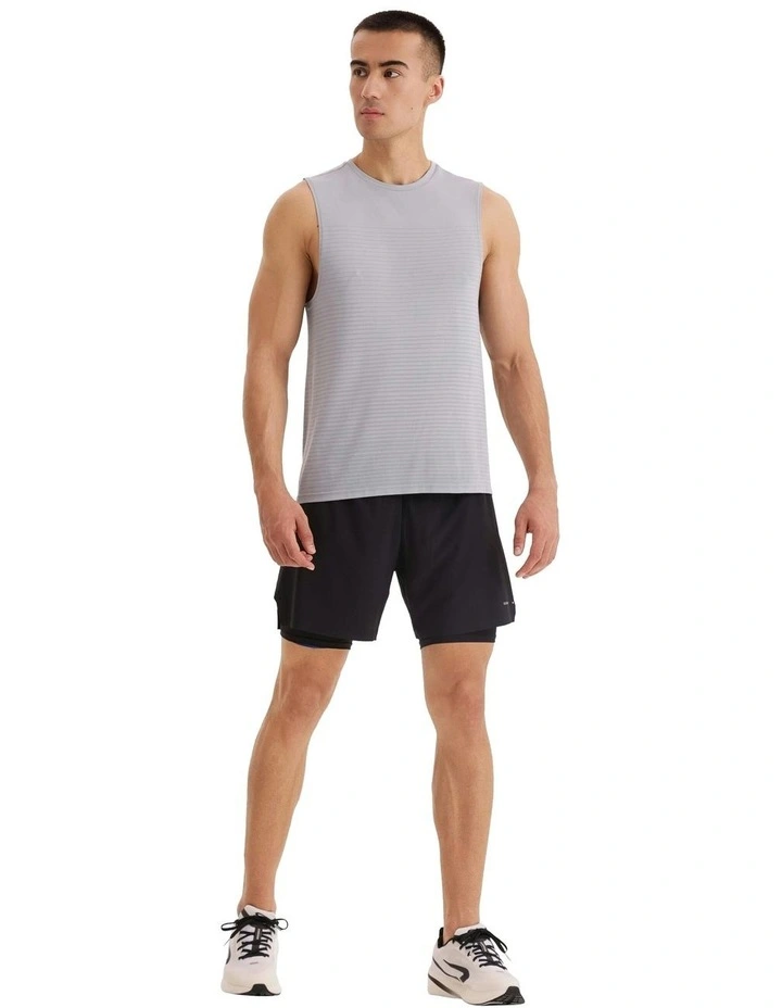 500 Comfort Seamless Running Tank Top in Grey image 4