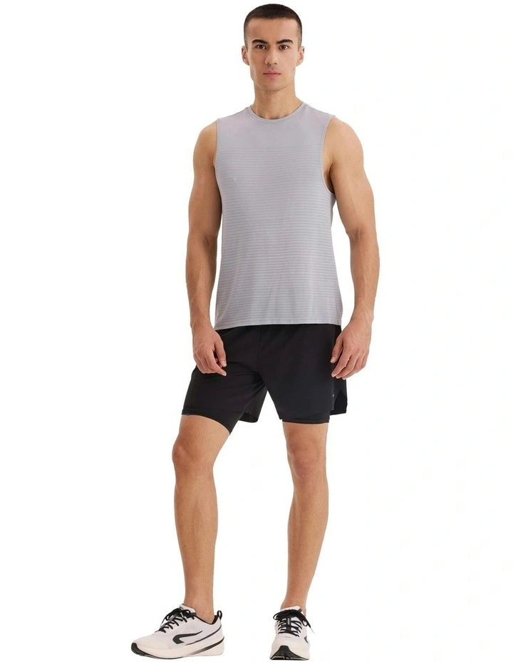 500 Comfort Seamless Running Tank Top in Grey image 6