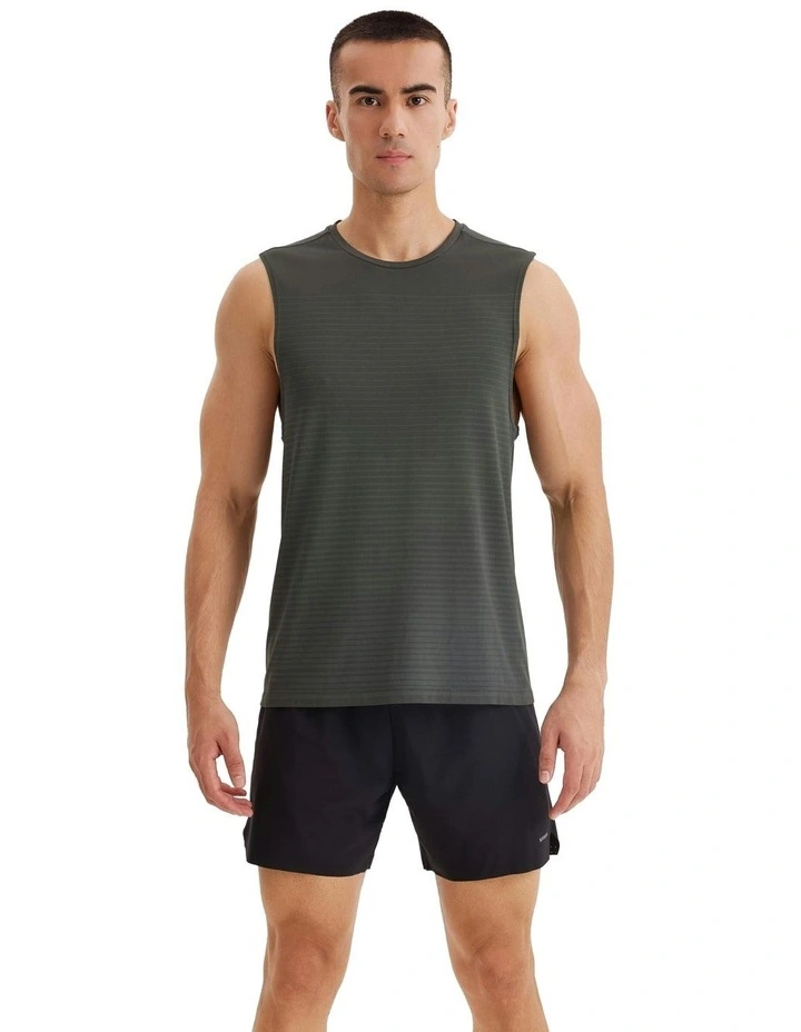 500 Comfort Seamless Running Tank Top in Smoky Green image 1