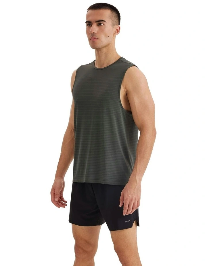 500 Comfort Seamless Running Tank Top in Smoky Green image 3