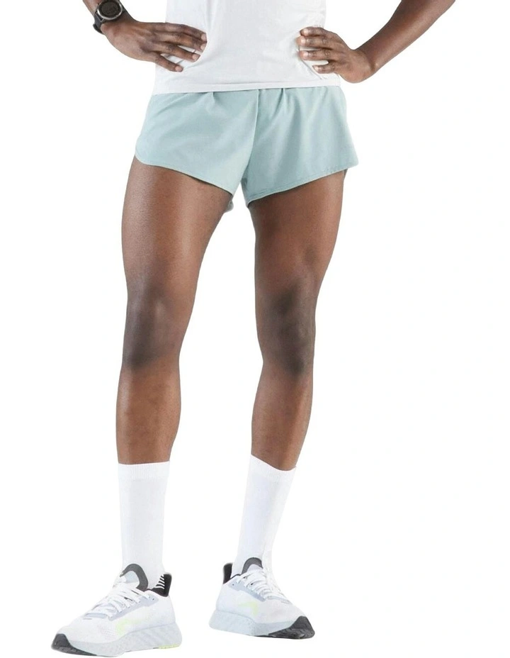 Run 500 Comfort Split Running Shorts in Acid Green image 1