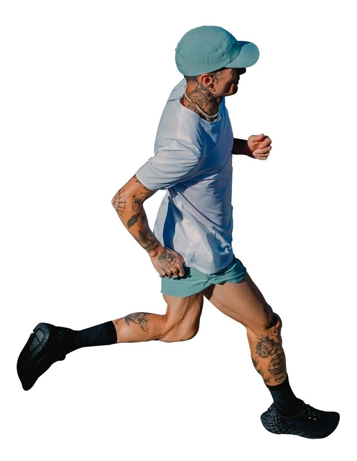 Run 500 Comfort Split Running Shorts in Acid Green image 6