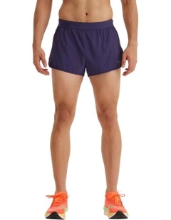 Kiprun Run 500 Comfort Split Running Shorts in Midnight purple