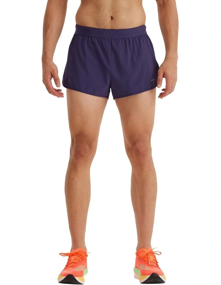 Kiprun Run 500 Comfort Split Running Shorts in Midnight purple image 1
