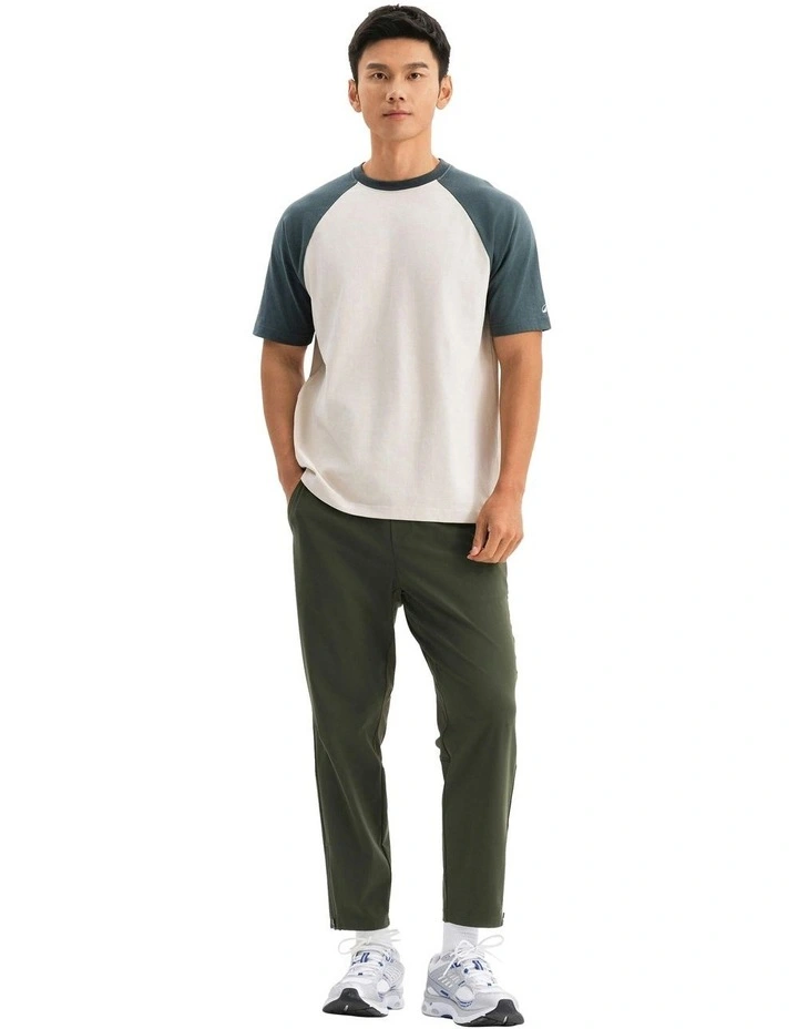 520 Linen Raglan-Sleeve Training T-Shirt in Beige image 5