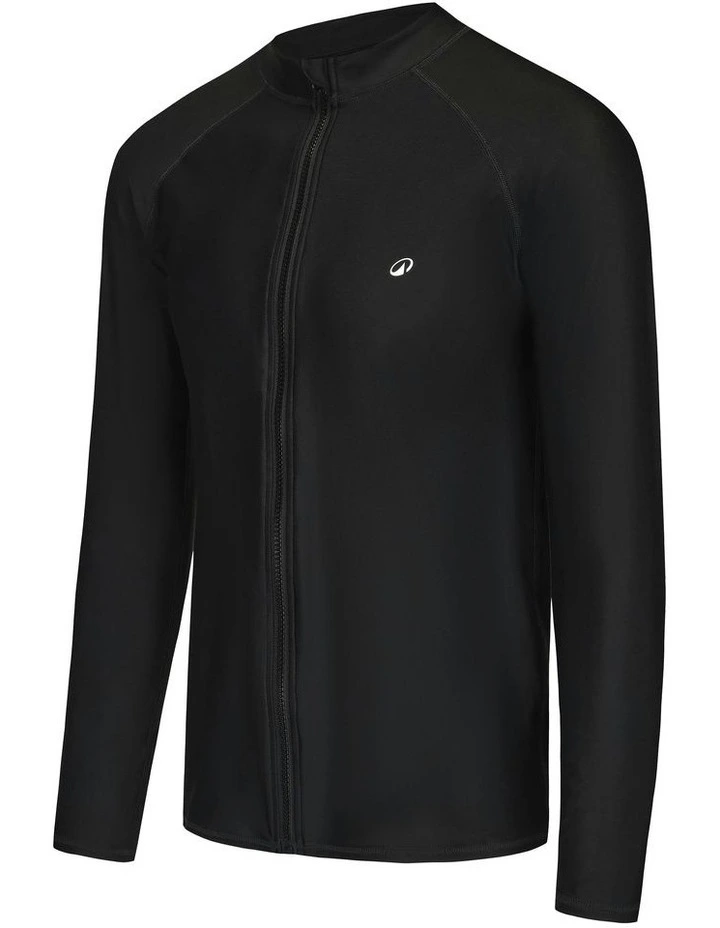 550 Surfing Zip UV Resistant Top in Black image 4
