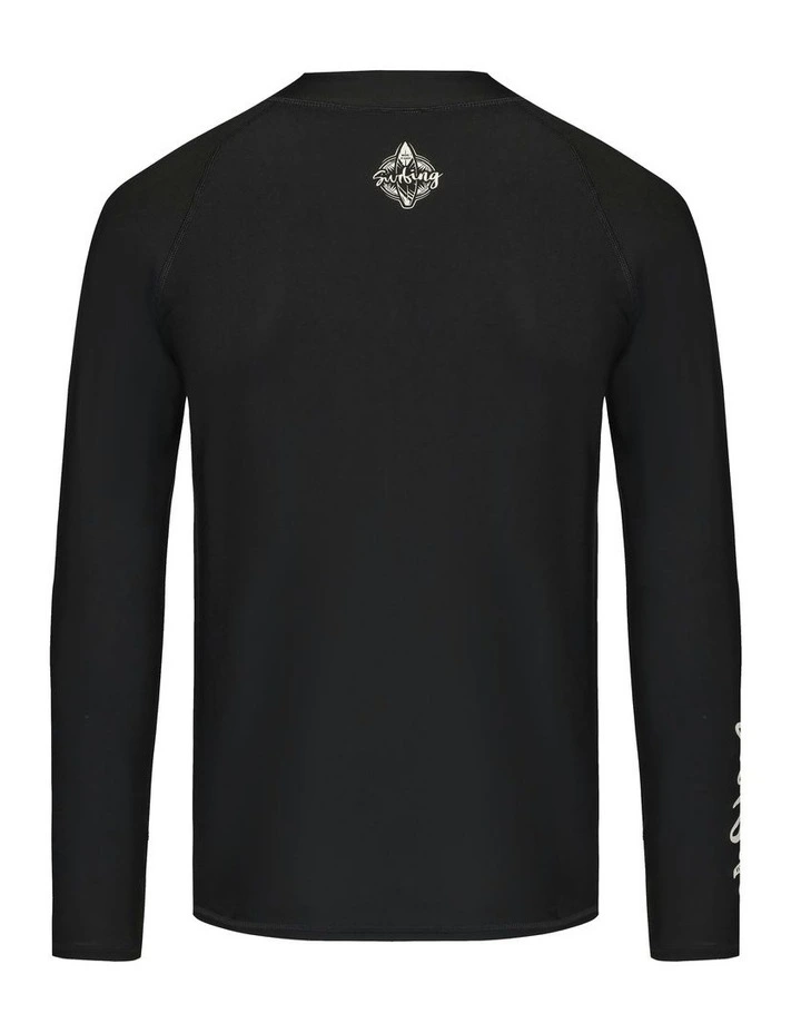 550 Surfing Zip UV Resistant Top in Black image 6