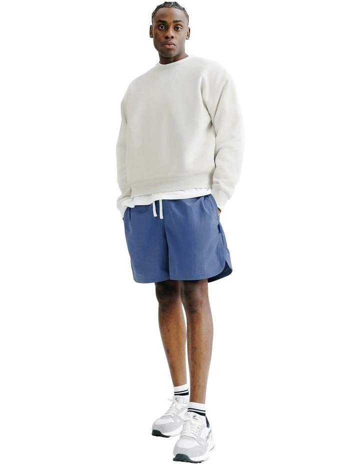 Woven Elementals Shorts in Blue image 3