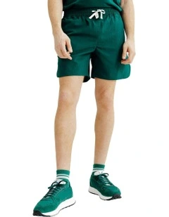 Woven Elementals Shorts in Green
