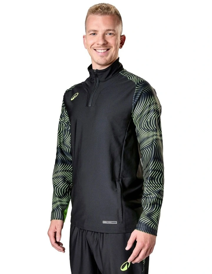 1/2 Zip Viralto Wave Football Sweatshirt in Multi image 3