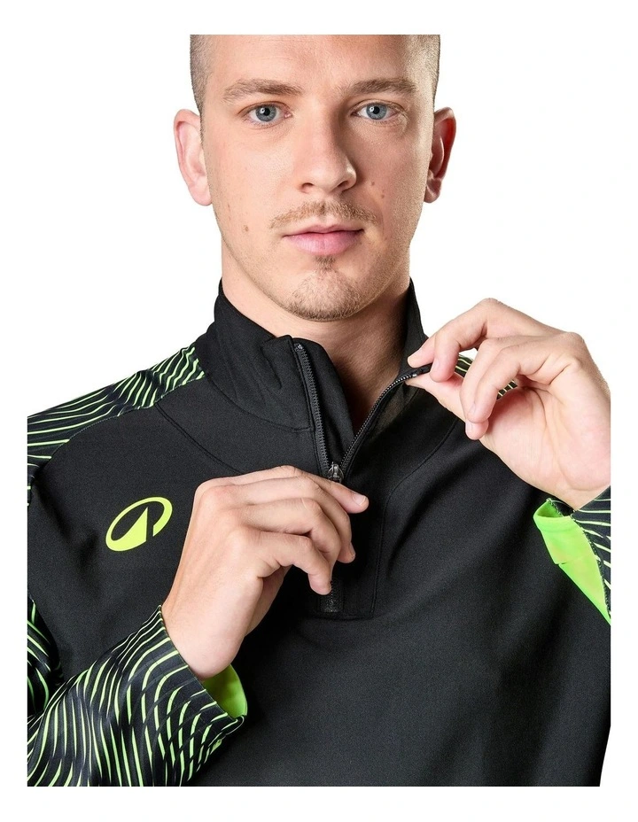 1/2 Zip Viralto Wave Football Sweatshirt in Multi image 4