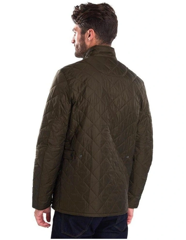 Henry Sartorial X Barbour Chelsea Sportsquilt Jacket Olive image 2