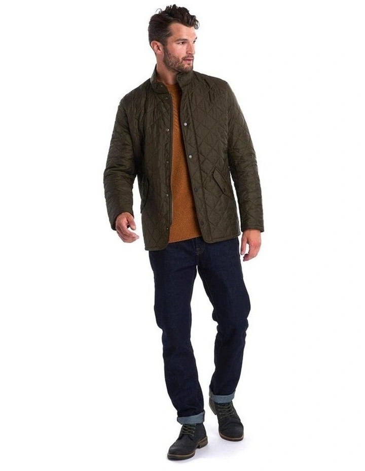 Henry Sartorial X Barbour Chelsea Sportsquilt Jacket Olive image 4