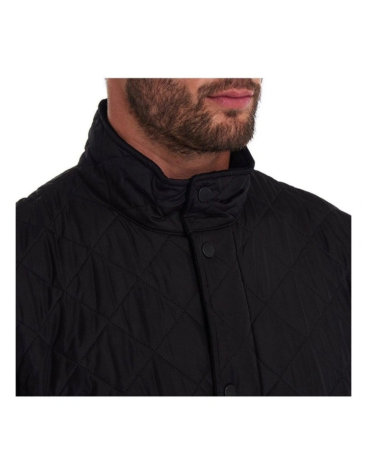 Henry Sartorial X Barbour Chelsea Sportsquilt Jacket Black image 5
