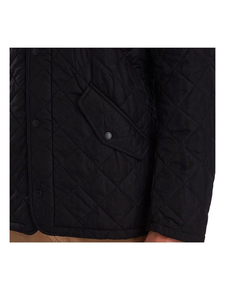 Henry Sartorial X Barbour Chelsea Sportsquilt Jacket Black image 6