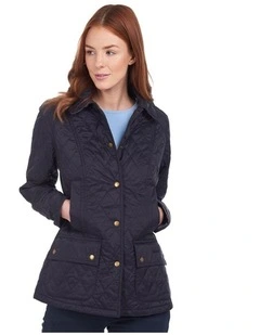 Henry Sartorial x Barbour Women Beadnell Quilted Jacket Navy