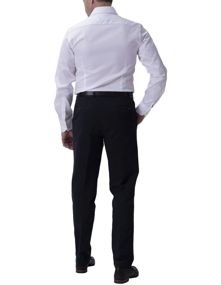 Twill Classic Shirt Single Cufflinks in White image 5