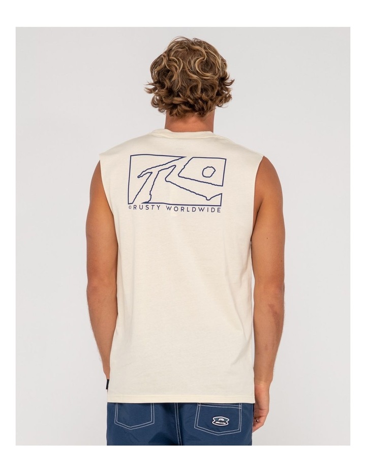 Boxed Out Muscle Tanks in Natural