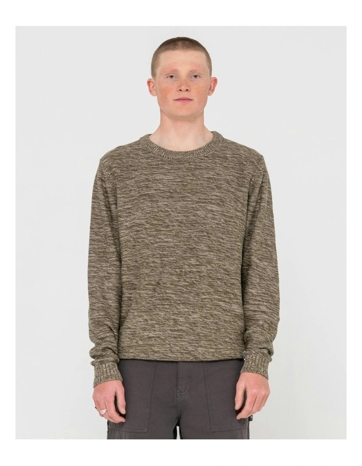 Skyliner Crew Neck Knit Sweater in Green image 1