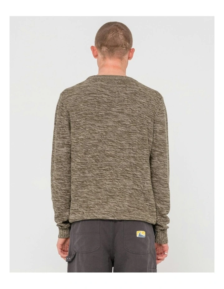 Skyliner Crew Neck Knit Sweater in Green image 2
