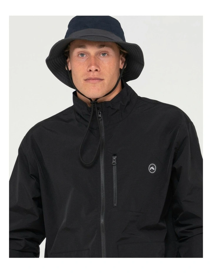 Rusty Still Surfing Spray Jacket In Black MYER