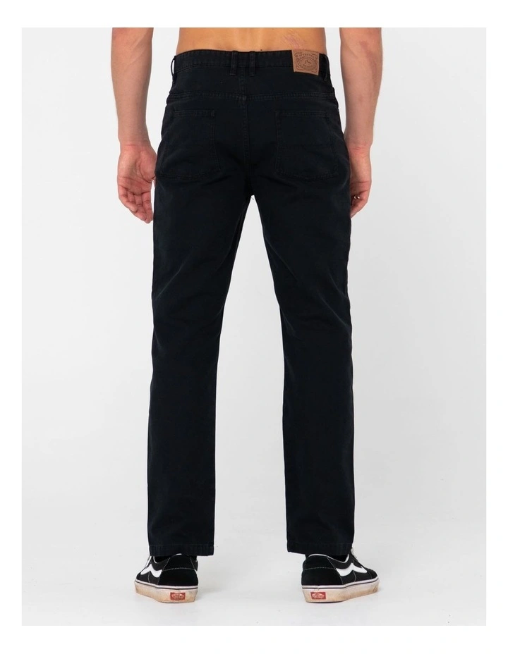 The Bruce 5 Pocket Pant in Black image 2